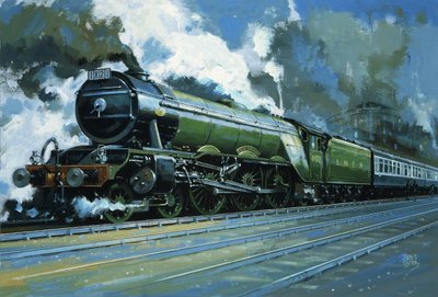 Lo scozzese volante (guazzo su carta) da John S. Smith