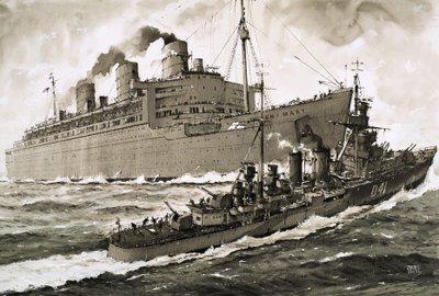 La Queen Mary colpisce l