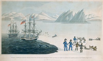 Primo contatto con i nativi della Baia del Principe Reggente da John Sackhouse