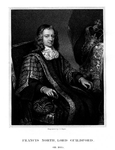 Francis North, 1° Barone Guilford, 1823 da John Samuel Agar