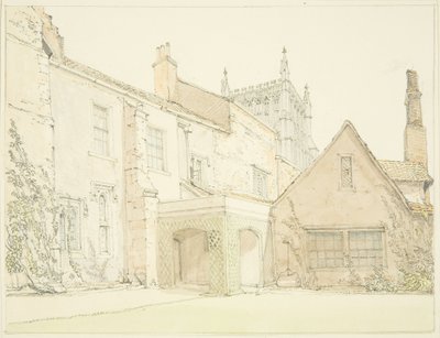 Facciata sud della casa prebendale in Lower College Green da John Sanders
