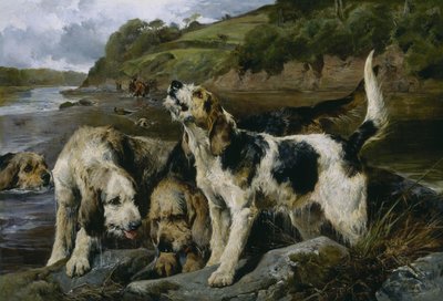 Caccia alla lontra, o Sulla pista da John Sargent Noble
