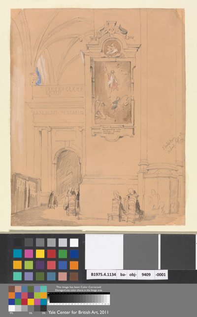 La Tomba di Van Balen, Anversa, 7 Settembre 1832 da John Scarlett Davis