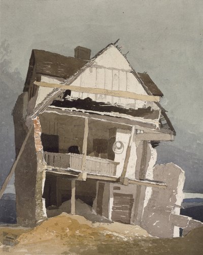 Una casa in rovina, XIX secolo da John Sell Cotman