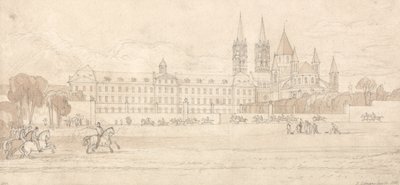 Abbaye Aux Hommes, Caen da John Sell Cotman