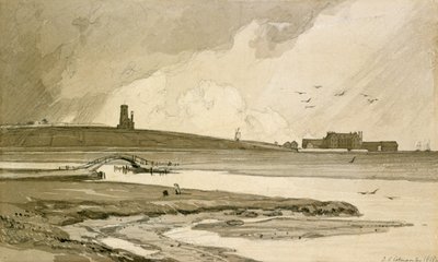 Chiesa di Blakeney e Wiveton Hall, 1818 da John Sell Cotman
