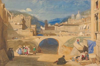 Il ponte in una città continentale da John Sell Cotman