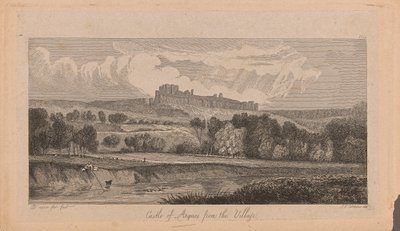 Castello di Argues dal villaggio da John Sell Cotman