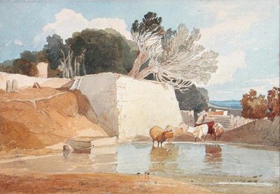 Bestiame che si abbevera da John Sell Cotman