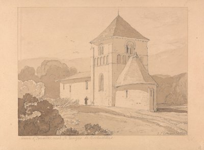 Chiesa di Yainville, vicino a Saint Georges de Bocherville, Normandia da John Sell Cotman