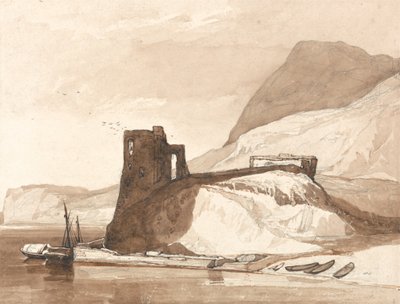 Scena di costa con castello da John Sell Cotman