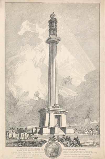 Colonna a Yarmouth in memoria di Lord Nelson da John Sell Cotman