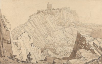 Domfront, guardando a sud-est da John Sell Cotman