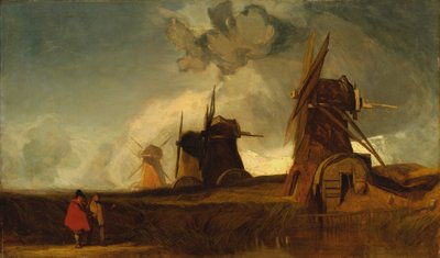 Drenaggio Mills in the Fens, Croyland, Lincolnshire da John Sell Cotman