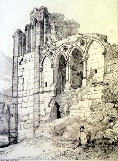 Abbazia di Easeby, Yorkshire, c.1811 da John Sell Cotman