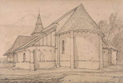 Estremità orientale della chiesa abbaziale di St. Paul a Rouen, Normandia da John Sell Cotman
