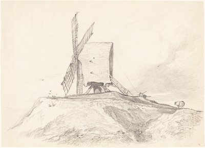 Mulino a vento a Eye, Suffolk da John Sell Cotman