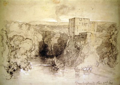 Framlingham: il castello e il fiume da John Sell Cotman