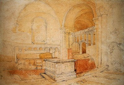 Interno della Cattedrale di Norwich da John Sell Cotman