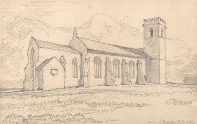 Chiesa di Knapton, Norfolk, da nord-est da John Sell Cotman
