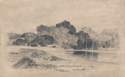 Lago di Trentham, Staffordshire da John Sell Cotman