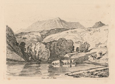 Liber Studiorum: Tavola 15, Cader Iris, Galles del Nord, 1838 da John Sell Cotman