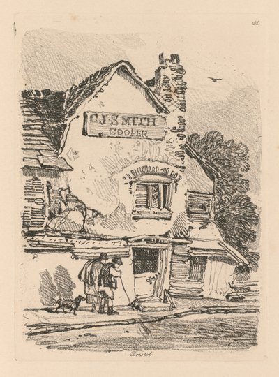 Liber Studiorum: Tavola 41, Casa a Bristol da John Sell Cotman