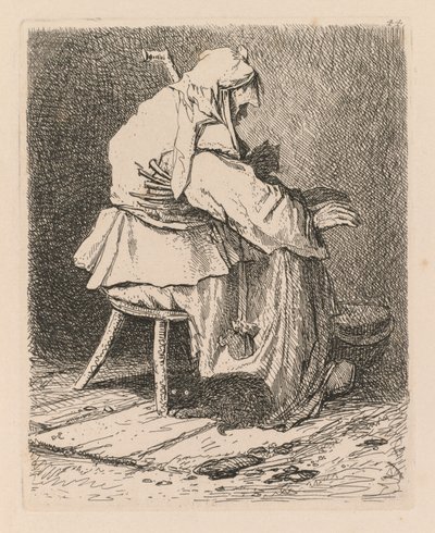 Liber Studiorum: Tavola 44, Schizzo dopo Rembrandt da John Sell Cotman