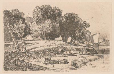 Liber Studiorum: Tavola 8, Millbank sul Tamigi da John Sell Cotman