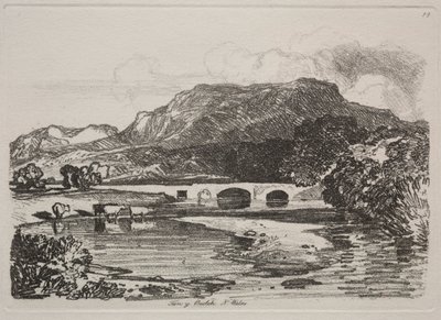 Liber Studiorum: Tan y Beolch, Galles del Nord da John Sell Cotman