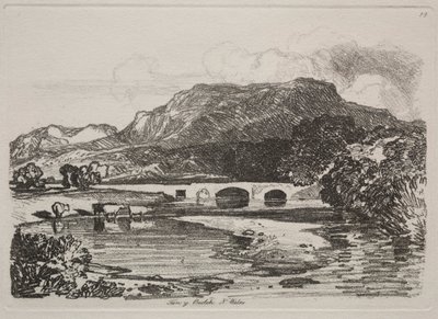 Liber Studiorum: Tan y Beolch, Galles del Nord, 1838 da John Sell Cotman