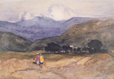 Paesaggio montano con figure da John Sell Cotman