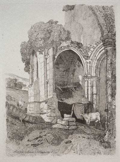 Abbazia di Rievaulx, Yorkshire da John Sell Cotman