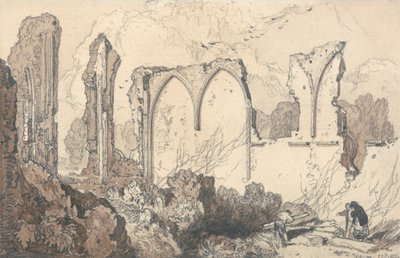 Rovina dietro la Scuola Libera, Thetford, Suffolk da John Sell Cotman