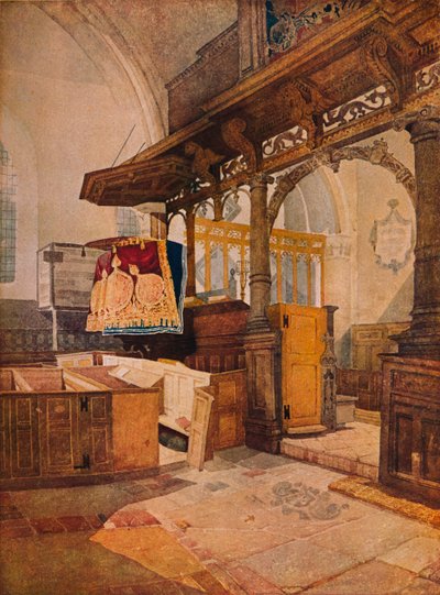 Chiesa di Trentham, c1810 da John Sell Cotman