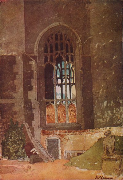 Finestra tra St. Andrews Hall e la Chiesa Olandese, Norwich, c1908 da John Sell Cotman