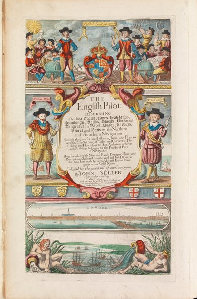 Il pilota inglese il primo libro: descrizione della navigazione settentrionale, c.1671 da John Seller
