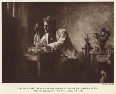 Alfred Gilbert, scultore inglese da John Seymour (after) Lucas