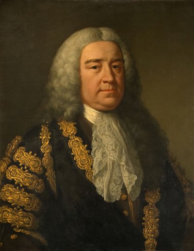 Ritratto di The Rt. Hon. Henry Pelham 1694-1754 da John Shackleton