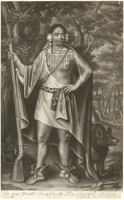 Sa Ga Yeath Qua Pieth Tow, re dei Maquas da John Simon after John Verelst