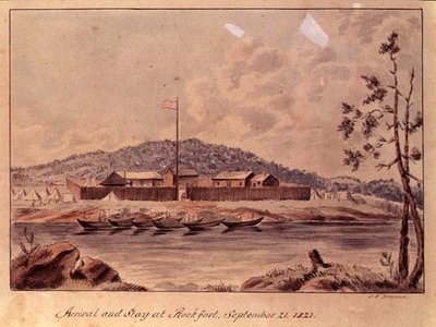 Arrivo e soggiorno a Rockfort, 1821 da John Simpson