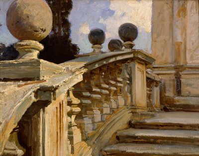 Una balaustra, c. 1880-1920 da John Singer Sargent