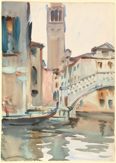 Un ponte e campanile, Venezia da John Singer Sargent