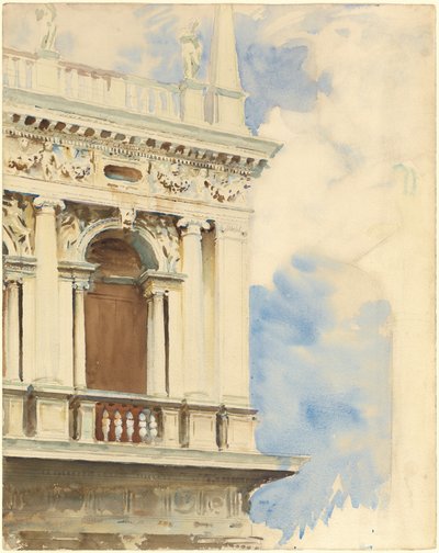 Un Angolo della Biblioteca a Venezia da John Singer Sargent
