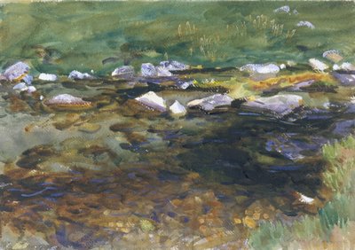 Ruscello e prato da John Singer Sargent