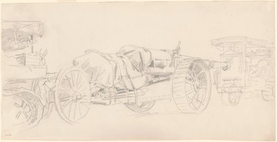 Rimorchiatori di cannoni, Francia da John Singer Sargent