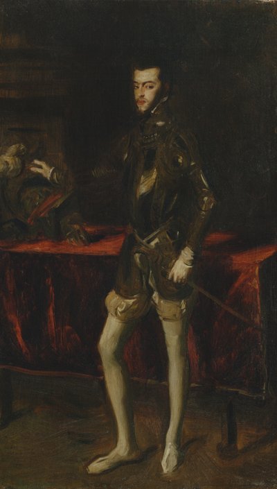 Copia del Ritratto di Filippo II di Tiziano da John Singer Sargent