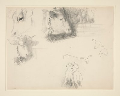 Mucche e pecore da John Singer Sargent