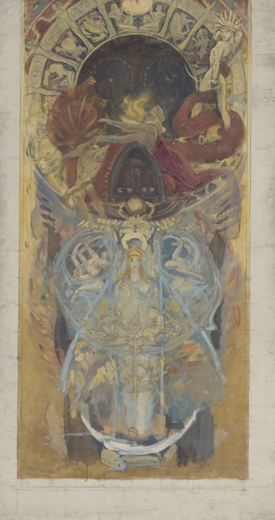 Progetto per la Biblioteca Pubblica di Boston da John Singer Sargent