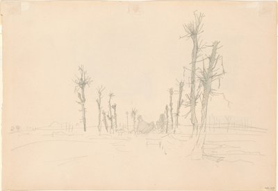 Paesaggio devastato (verso) da John Singer Sargent